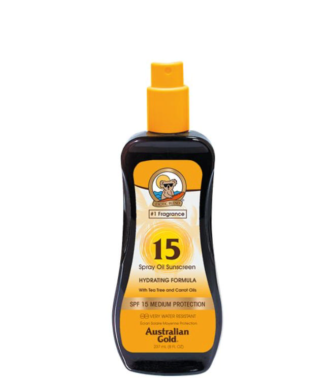 Australian Gold Carrot Oil Spray SPF 15, 237 ml.