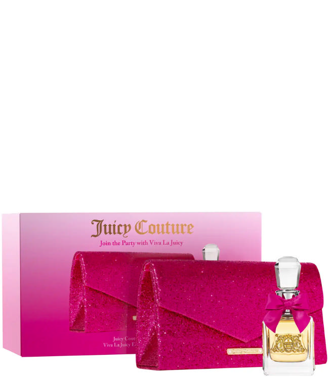 Juicy Couture Viva La Juicy EDP 30ml + pink glitter clutch