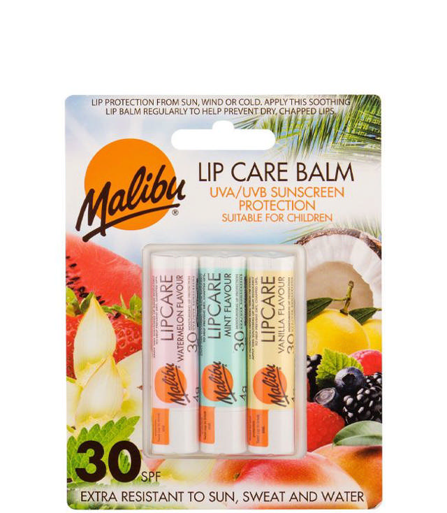 Malibu Lip Care Balm SPF30, 3 stk.