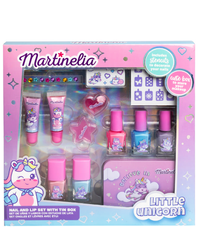 Martinelia Little Unicorn Nails & Lip Set With Tin Box